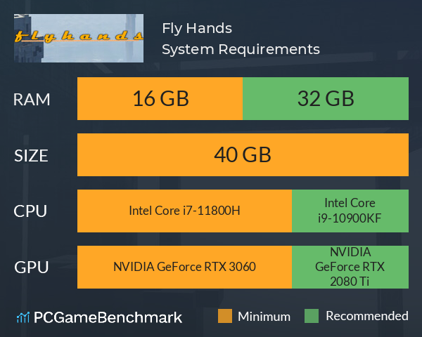 Fly Hands System Requirements PC Graph - Can I Run Fly Hands
