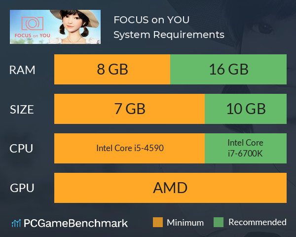 FOCUS on YOU System Requirements PC Graph - Can I Run FOCUS on YOU FOCUS on YOU System Requirements PC Graph - Can I Run FOCUS on YOU