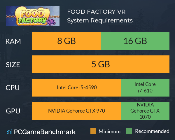 FOOD FACTORY VR System Requirements PC Graph - Can I Run FOOD FACTORY VR FOOD FACTORY VR System Requirements PC Graph - Can I Run FOOD FACTORY VR