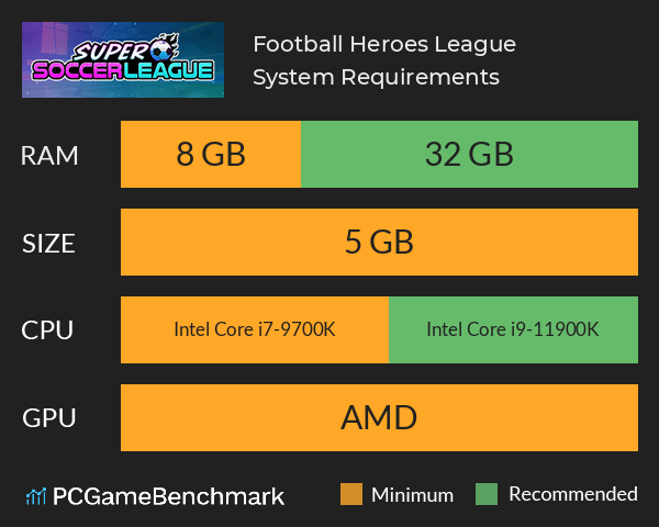 Football Heroes League System Requirements PC Graph - Can I Run Football Heroes League Football Heroes League System Requirements PC Graph - Can I Run Football Heroes League
