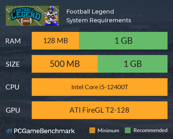 Football Legend System Requirements PC Graph - Can I Run Football Legend Football Legend System Requirements PC Graph - Can I Run Football Legend