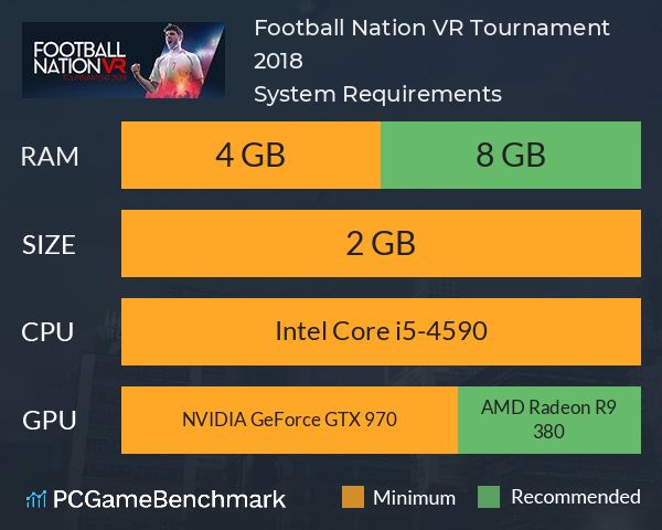 Football Nation VR Tournament 2018 System Requirements PC Graph - Can I Run Football Nation VR Tournament 2018 Football Nation VR Tournament 2018 System Requirements PC Graph - Can I Run Football Nation VR Tournament 2018