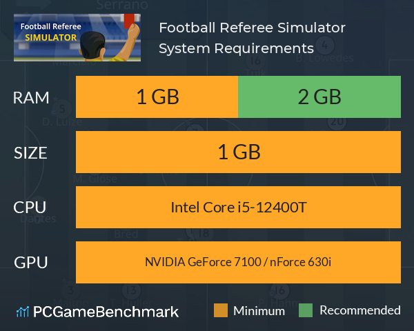 Football Referee Simulator System Requirements PC Graph - Can I Run Football Referee Simulator Football Referee Simulator System Requirements PC Graph - Can I Run Football Referee Simulator