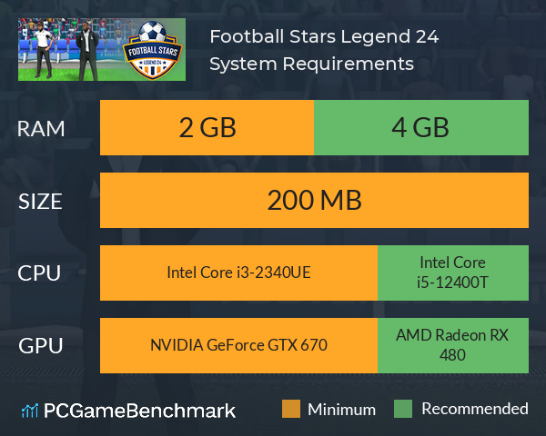 Football Stars Legend 24 System Requirements PC Graph - Can I Run Football Stars Legend 24