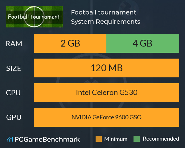 Football tournament System Requirements PC Graph - Can I Run Football tournament