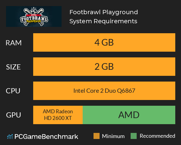 Footbrawl Playground System Requirements PC Graph - Can I Run Footbrawl Playground Footbrawl Playground System Requirements PC Graph - Can I Run Footbrawl Playground