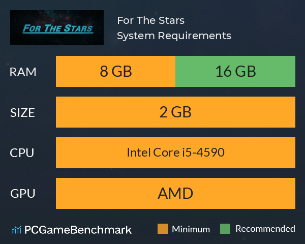 For The Stars System Requirements PC Graph - Can I Run For The Stars