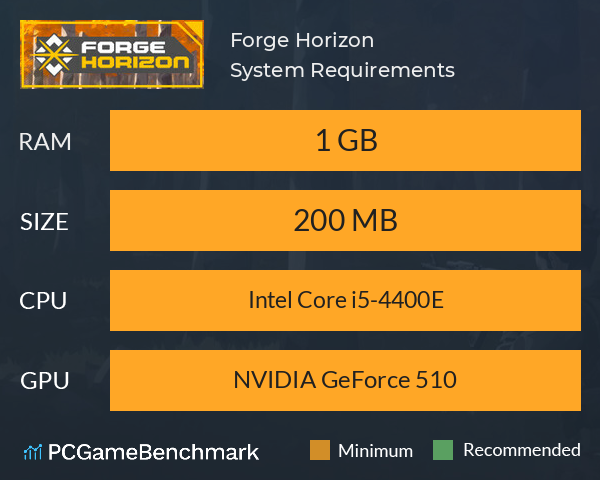 Forge Horizon System Requirements PC Graph - Can I Run Forge Horizon Forge Horizon System Requirements PC Graph - Can I Run Forge Horizon
