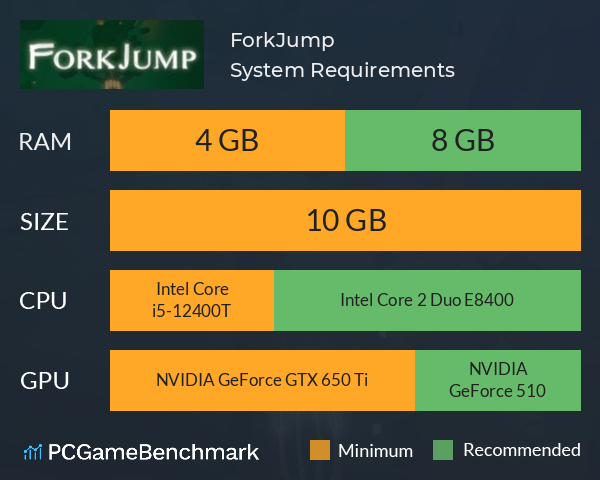ForkJump System Requirements PC Graph - Can I Run ForkJump ForkJump System Requirements PC Graph - Can I Run ForkJump