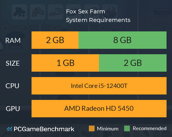 Fox Sex Farm System Requirements PC Graph - Can I Run Fox Sex Farm Fox Sex Farm System Requirements PC Graph - Can I Run Fox Sex Farm