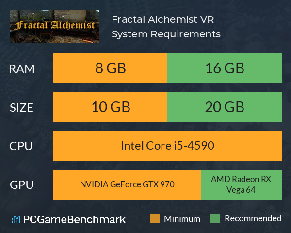 Fractal Alchemist VR System Requirements PC Graph - Can I Run Fractal Alchemist VR Fractal Alchemist VR System Requirements PC Graph - Can I Run Fractal Alchemist VR