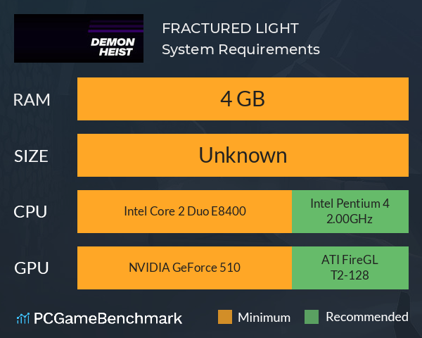 FRACTURED LIGHT System Requirements PC Graph - Can I Run FRACTURED LIGHT FRACTURED LIGHT System Requirements PC Graph - Can I Run FRACTURED LIGHT