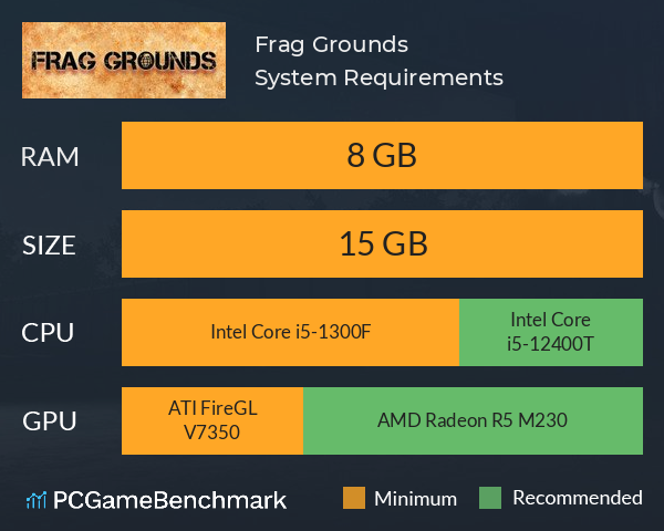 Frag Grounds System Requirements PC Graph - Can I Run Frag Grounds Frag Grounds System Requirements PC Graph - Can I Run Frag Grounds