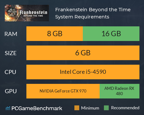 Frankenstein: Beyond the Time System Requirements PC Graph - Can I Run Frankenstein: Beyond the Time