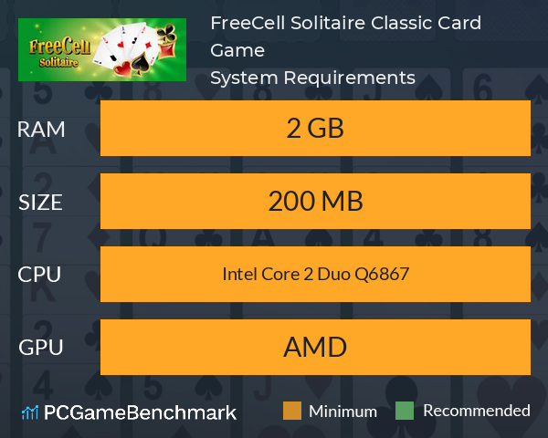 FreeCell Solitaire Classic Card Game System Requirements PC Graph - Can I Run FreeCell Solitaire Classic Card Game FreeCell Solitaire Classic Card Game System Requirements PC Graph - Can I Run FreeCell Solitaire Classic Card Game