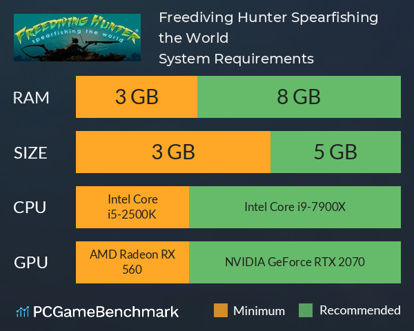 Freediving Hunter Spearfishing the World System Requirements PC Graph - Can I Run Freediving Hunter Spearfishing the World Freediving Hunter Spearfishing the World System Requirements PC Graph - Can I Run Freediving Hunter Spearfishing the World