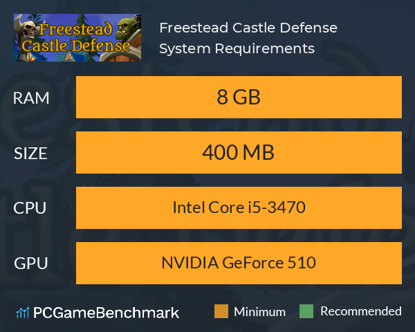 Freestead Castle Defense System Requirements PC Graph - Can I Run Freestead Castle Defense Freestead Castle Defense System Requirements PC Graph - Can I Run Freestead Castle Defense