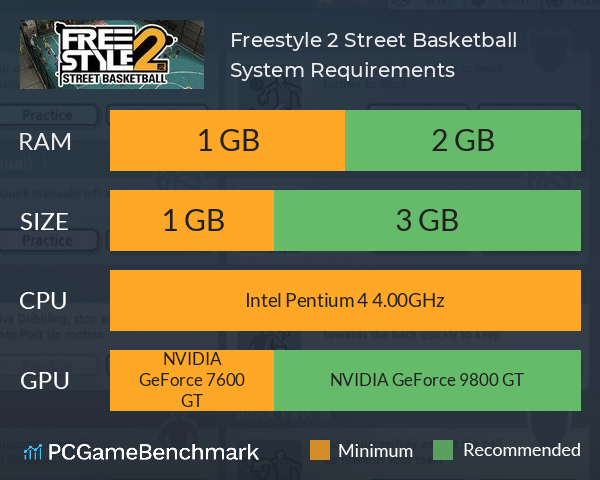 Freestyle 2: Street Basketball System Requirements PC Graph - Can I Run Freestyle 2: Street Basketball
