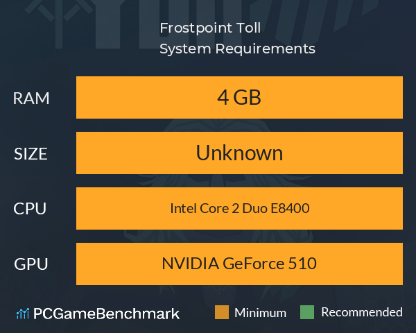 Frostpoint Toll System Requirements PC Graph - Can I Run Frostpoint Toll Frostpoint Toll System Requirements PC Graph - Can I Run Frostpoint Toll