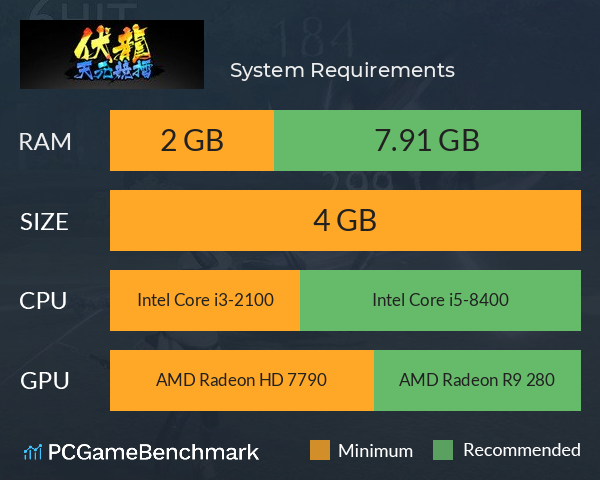 伏龙 天元竞擂 System Requirements PC Graph - Can I Run 伏龙 天元竞擂