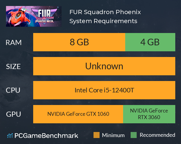 FUR Squadron Phoenix System Requirements PC Graph - Can I Run FUR Squadron Phoenix FUR Squadron Phoenix System Requirements PC Graph - Can I Run FUR Squadron Phoenix