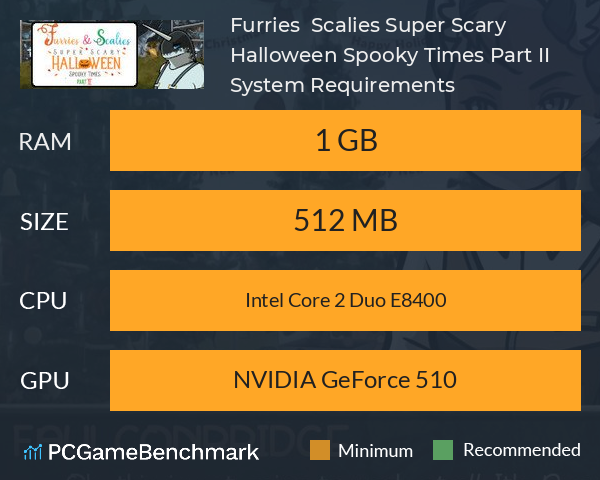 Furries & Scalies: Super Scary Halloween Spooky Times Part II System Requirements PC Graph - Can I Run Furries & Scalies: Super Scary Halloween Spooky Times Part II Furries & Scalies: Super Scary Halloween Spooky Times Part II System Requirements PC Graph - Can I Run Furries & Scalies: Super Scary Halloween Spooky Times Part II