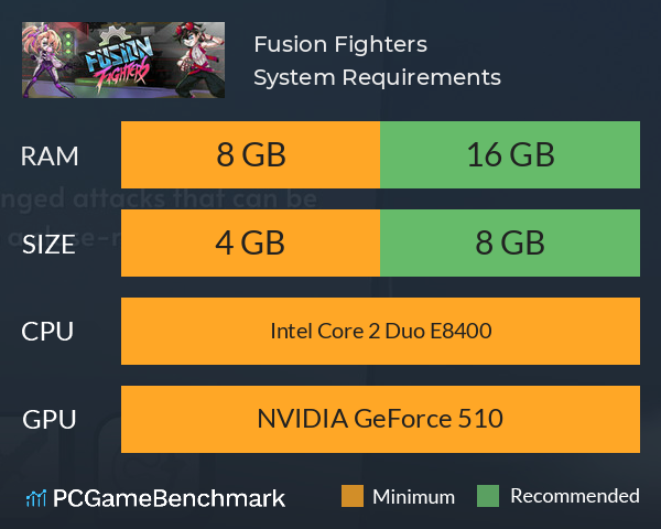 Fusion Fighters System Requirements PC Graph - Can I Run Fusion Fighters Fusion Fighters System Requirements PC Graph - Can I Run Fusion Fighters