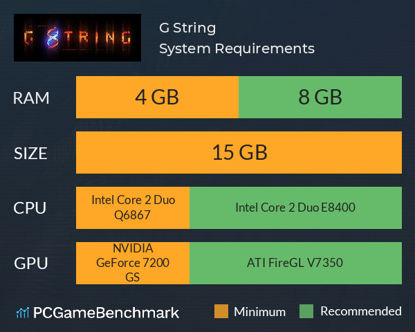 G String System Requirements PC Graph - Can I Run G String G String System Requirements PC Graph - Can I Run G String