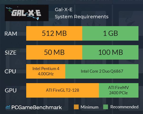 Gal-X-E System Requirements PC Graph - Can I Run Gal-X-E Gal-X-E System Requirements PC Graph - Can I Run Gal-X-E