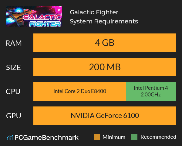 Galactic Fighter System Requirements PC Graph - Can I Run Galactic Fighter Galactic Fighter System Requirements PC Graph - Can I Run Galactic Fighter