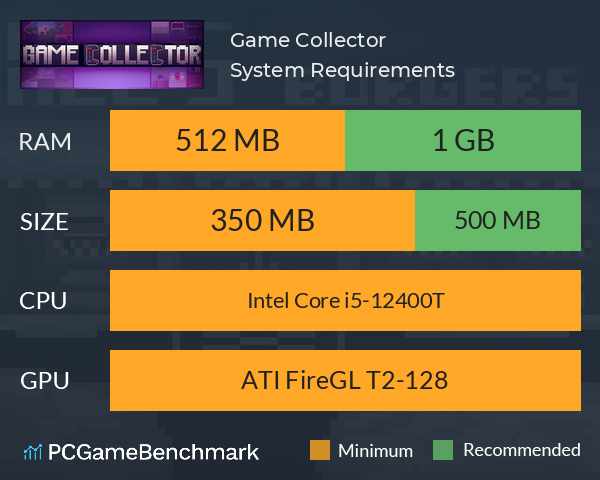 Game Collector System Requirements PC Graph - Can I Run Game Collector Game Collector System Requirements PC Graph - Can I Run Game Collector