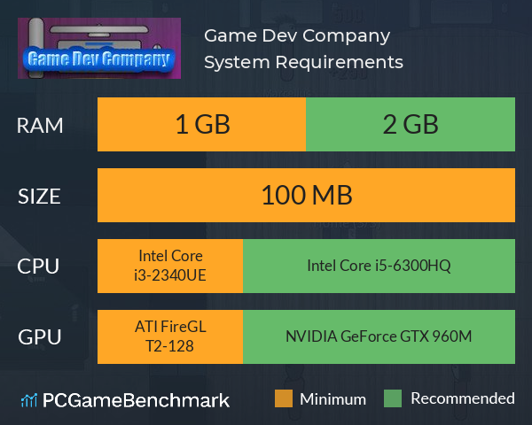 Game Dev Company System Requirements PC Graph - Can I Run Game Dev Company Game Dev Company System Requirements PC Graph - Can I Run Game Dev Company