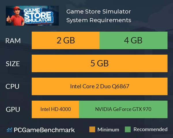 Game Store Simulator System Requirements PC Graph - Can I Run Game Store Simulator Game Store Simulator System Requirements PC Graph - Can I Run Game Store Simulator