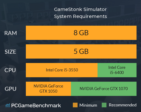 GameStonk Simulator System Requirements PC Graph - Can I Run GameStonk Simulator GameStonk Simulator System Requirements PC Graph - Can I Run GameStonk Simulator