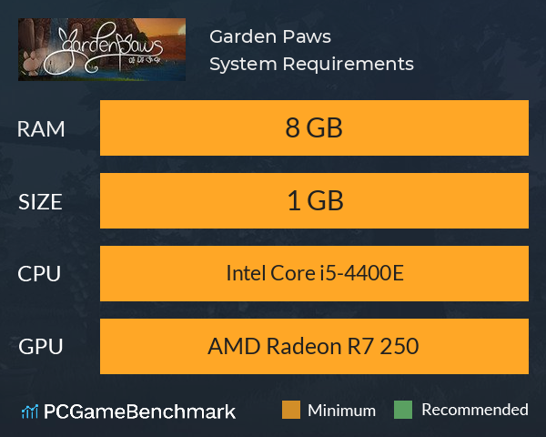 Garden Paws System Requirements PC Graph - Can I Run Garden Paws