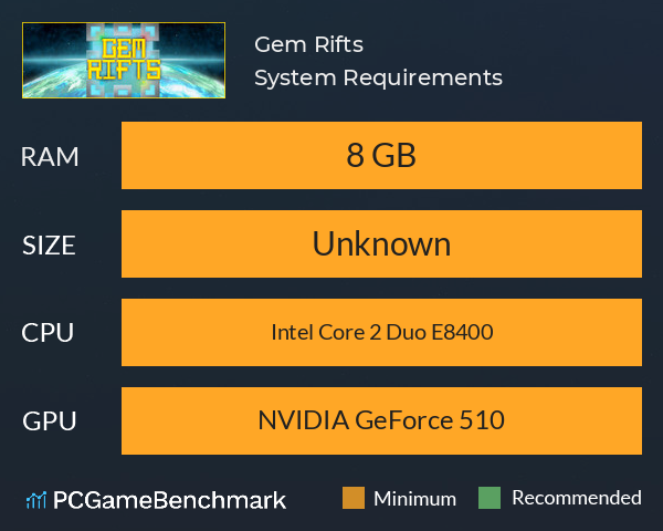 Gem Rifts System Requirements PC Graph - Can I Run Gem Rifts Gem Rifts System Requirements PC Graph - Can I Run Gem Rifts
