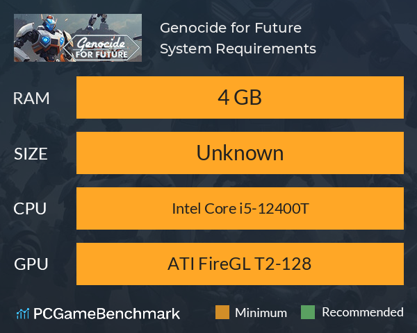 Genocide for Future System Requirements PC Graph - Can I Run Genocide for Future Genocide for Future System Requirements PC Graph - Can I Run Genocide for Future