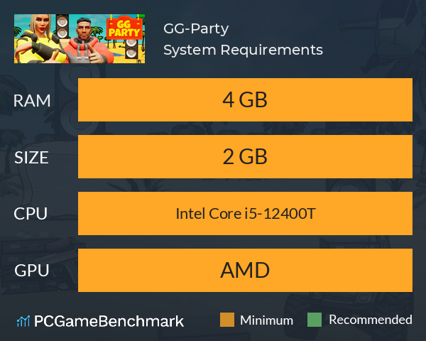 GG-Party System Requirements PC Graph - Can I Run GG-Party