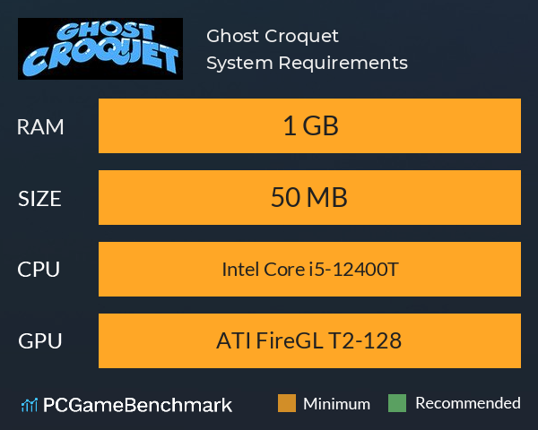 Ghost Croquet System Requirements PC Graph - Can I Run Ghost Croquet