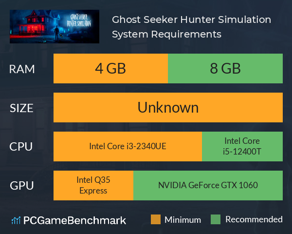 Ghost Seeker Hunter Simulation System Requirements PC Graph - Can I Run Ghost Seeker Hunter Simulation Ghost Seeker Hunter Simulation System Requirements PC Graph - Can I Run Ghost Seeker Hunter Simulation