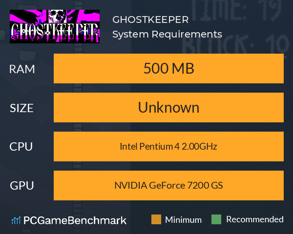 GHOSTKEEPER System Requirements PC Graph - Can I Run GHOSTKEEPER GHOSTKEEPER System Requirements PC Graph - Can I Run GHOSTKEEPER