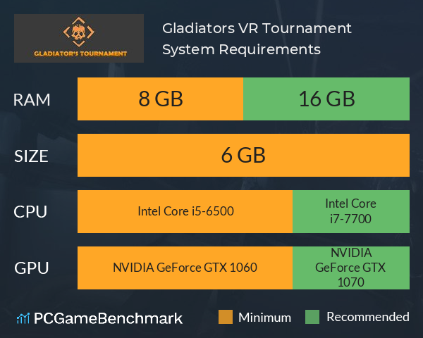 Gladiators VR Tournament System Requirements PC Graph - Can I Run Gladiators VR Tournament