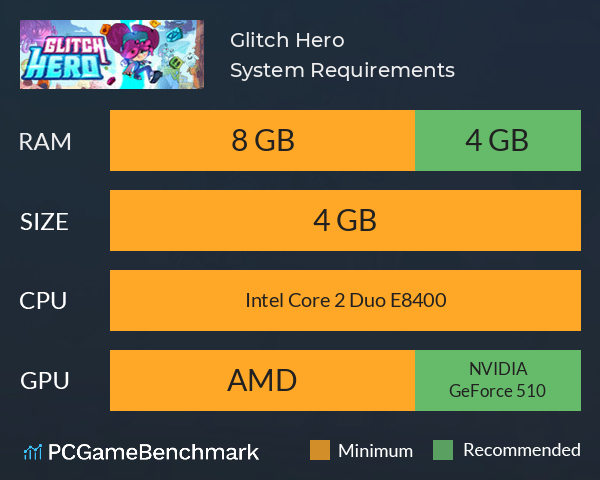 Glitch Hero System Requirements PC Graph - Can I Run Glitch Hero Glitch Hero System Requirements PC Graph - Can I Run Glitch Hero