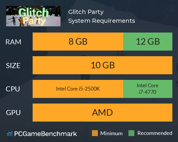 Glitch Party System Requirements PC Graph - Can I Run Glitch Party Glitch Party System Requirements PC Graph - Can I Run Glitch Party