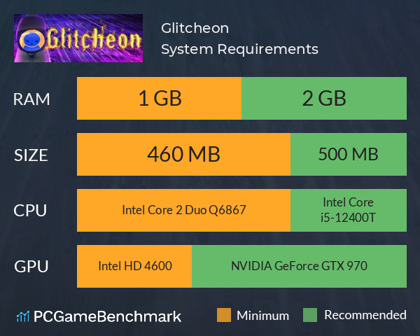 Glitcheon System Requirements PC Graph - Can I Run Glitcheon Glitcheon System Requirements PC Graph - Can I Run Glitcheon