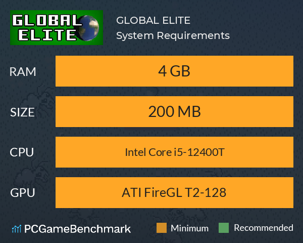 GLOBAL ELITE System Requirements PC Graph - Can I Run GLOBAL ELITE GLOBAL ELITE System Requirements PC Graph - Can I Run GLOBAL ELITE