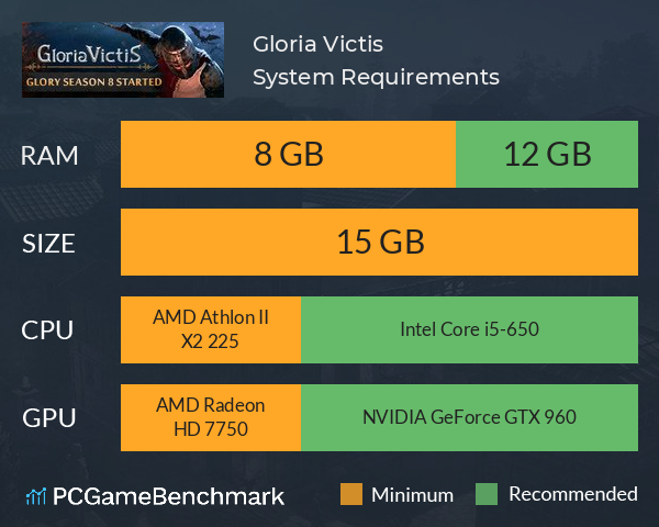 Gloria Victis System Requirements PC Graph - Can I Run Gloria Victis