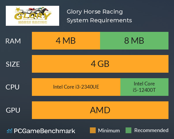 Glory Horse Racing System Requirements PC Graph - Can I Run Glory Horse Racing Glory Horse Racing System Requirements PC Graph - Can I Run Glory Horse Racing