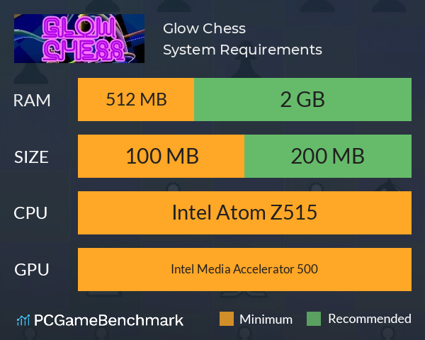 Glow Chess System Requirements PC Graph - Can I Run Glow Chess