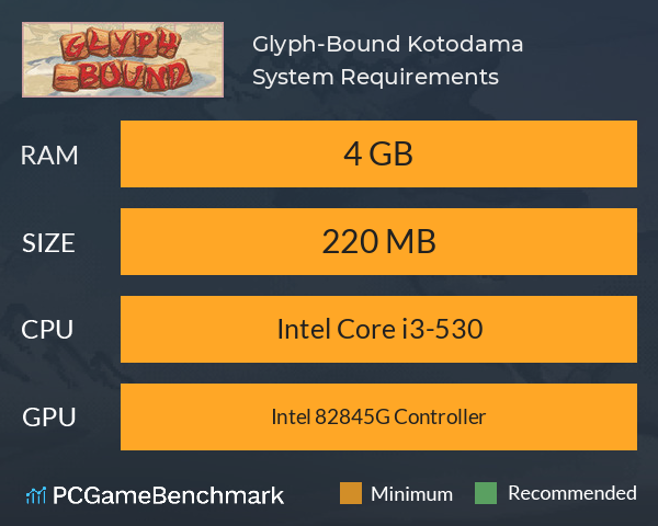 Glyph-Bound: Kotodama System Requirements PC Graph - Can I Run Glyph-Bound: Kotodama Glyph-Bound: Kotodama System Requirements PC Graph - Can I Run Glyph-Bound: Kotodama